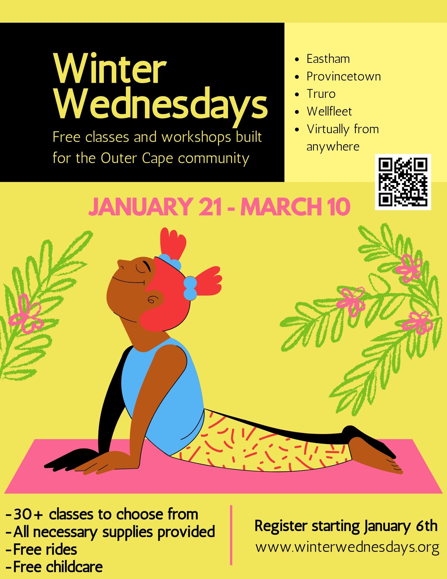 Winter Wednesdays Information Visit www.winterwednesdays.org to register. 